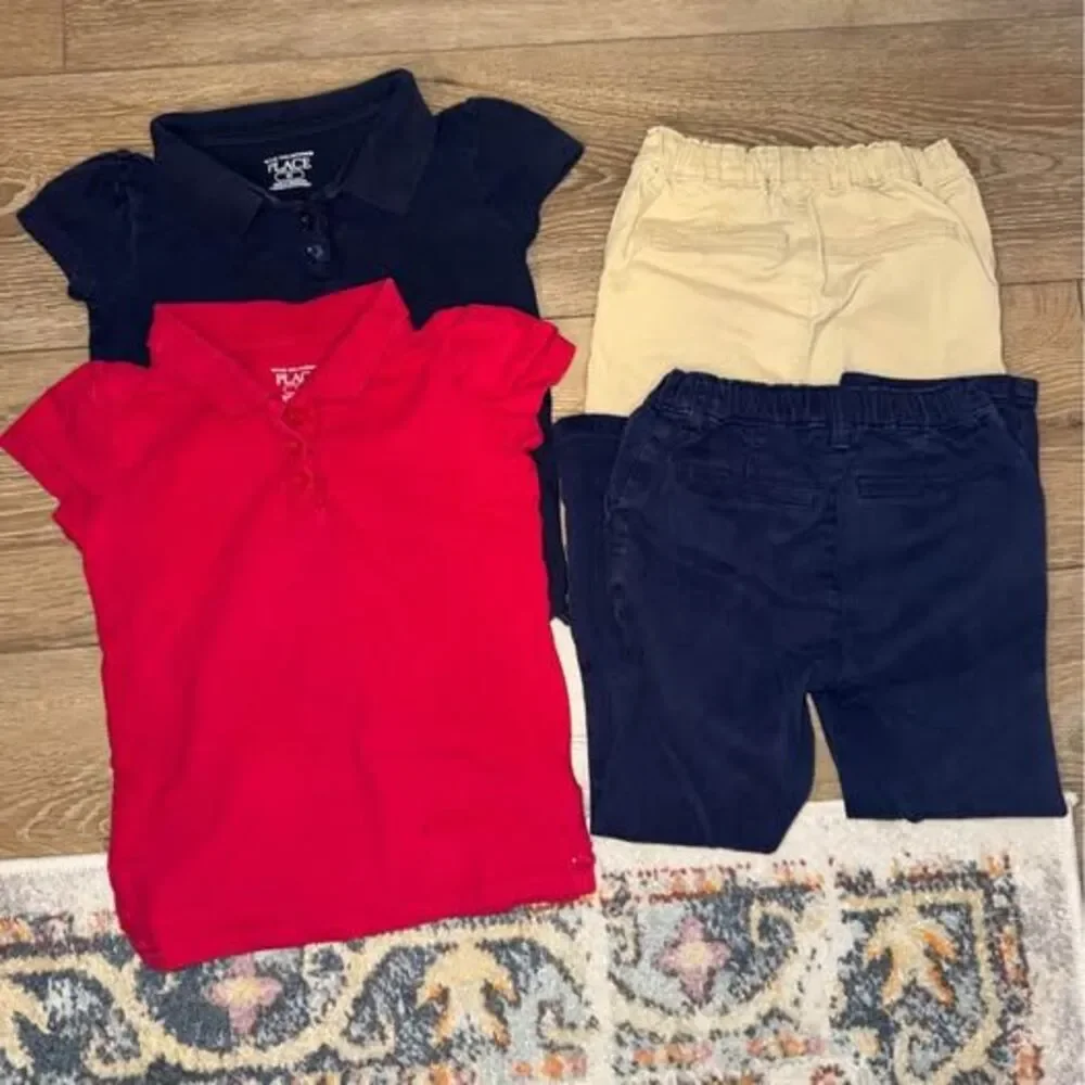 The Children's Place Girls School Uniform Set Size 5T bundle of 4